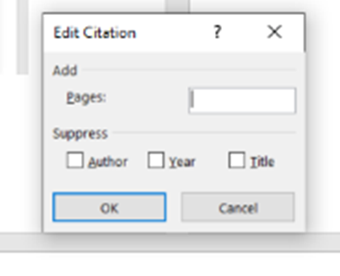 Edit Citation Dialog Box