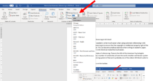 How to Use Automatic Referencing in MS Word - SAHCET